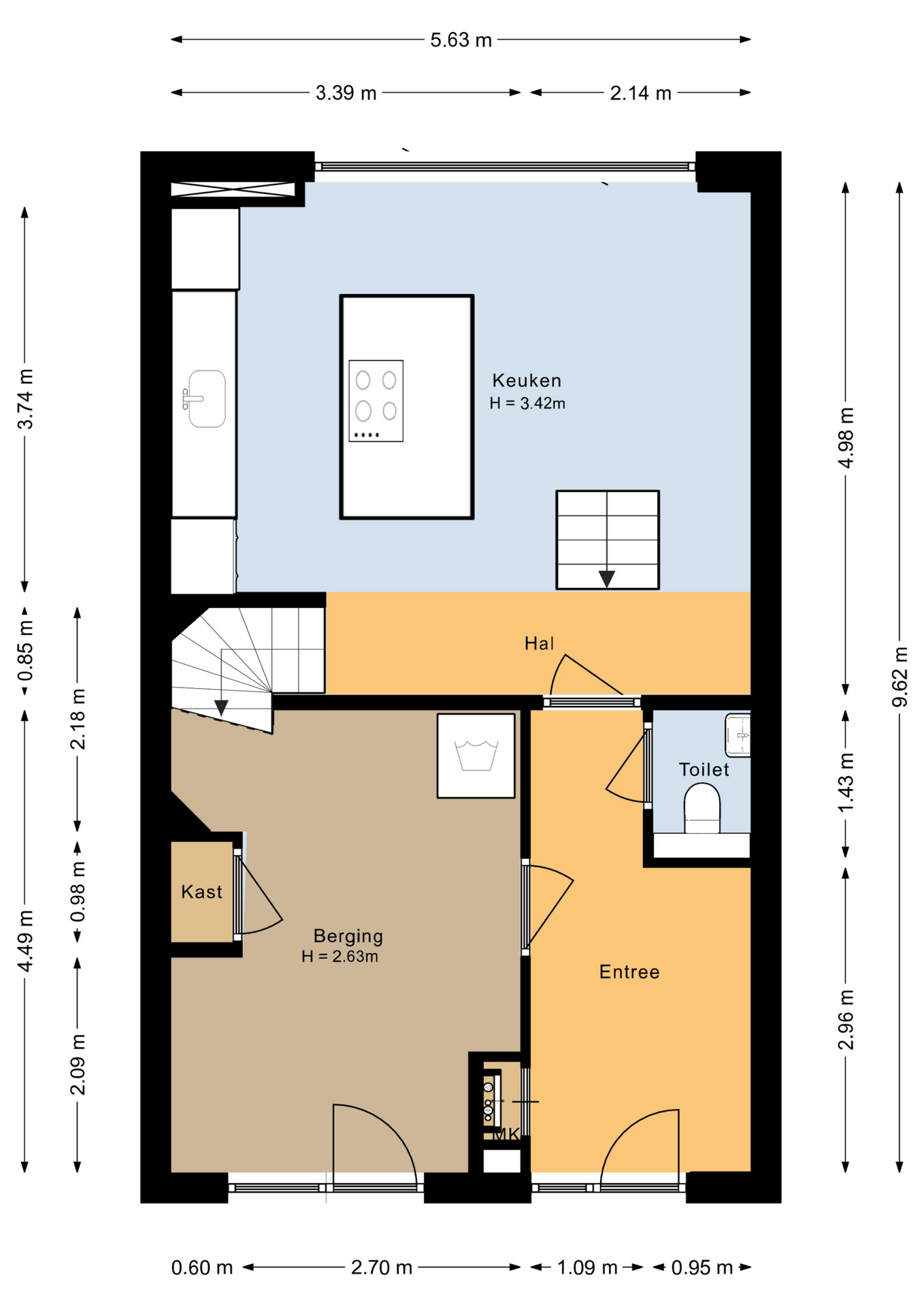 Haagwinde 13 - 8245 HW - lelystad-plattegrond-1